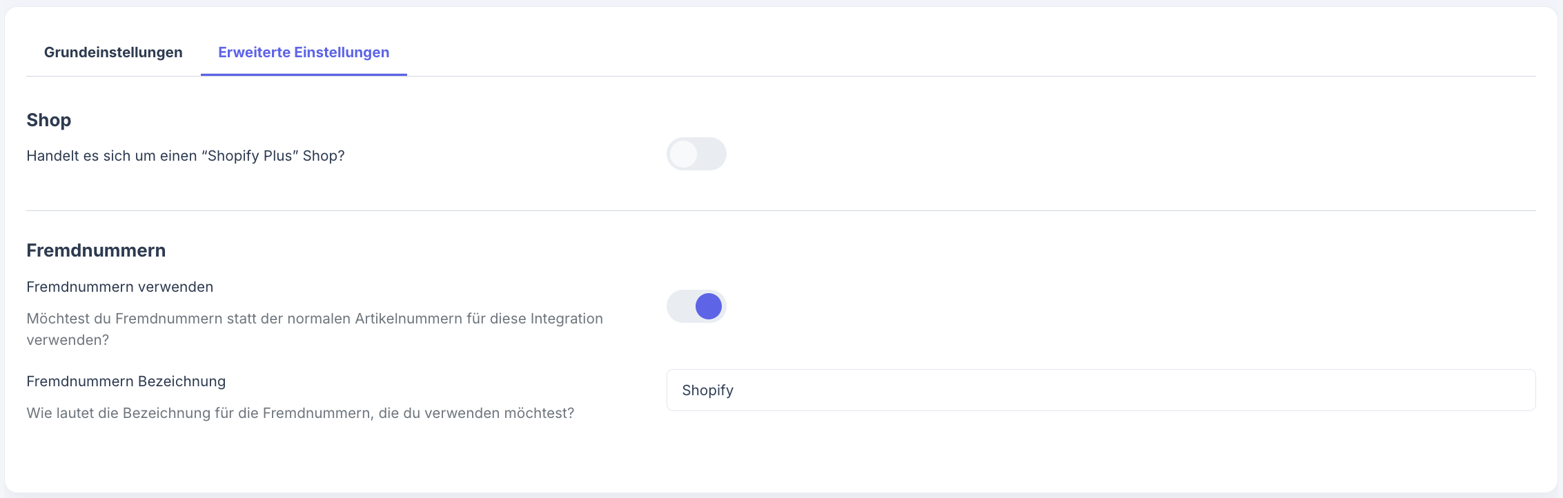 Shopify_Einstellungen_ErweiterteEinstellungen_Fremdnummern.png